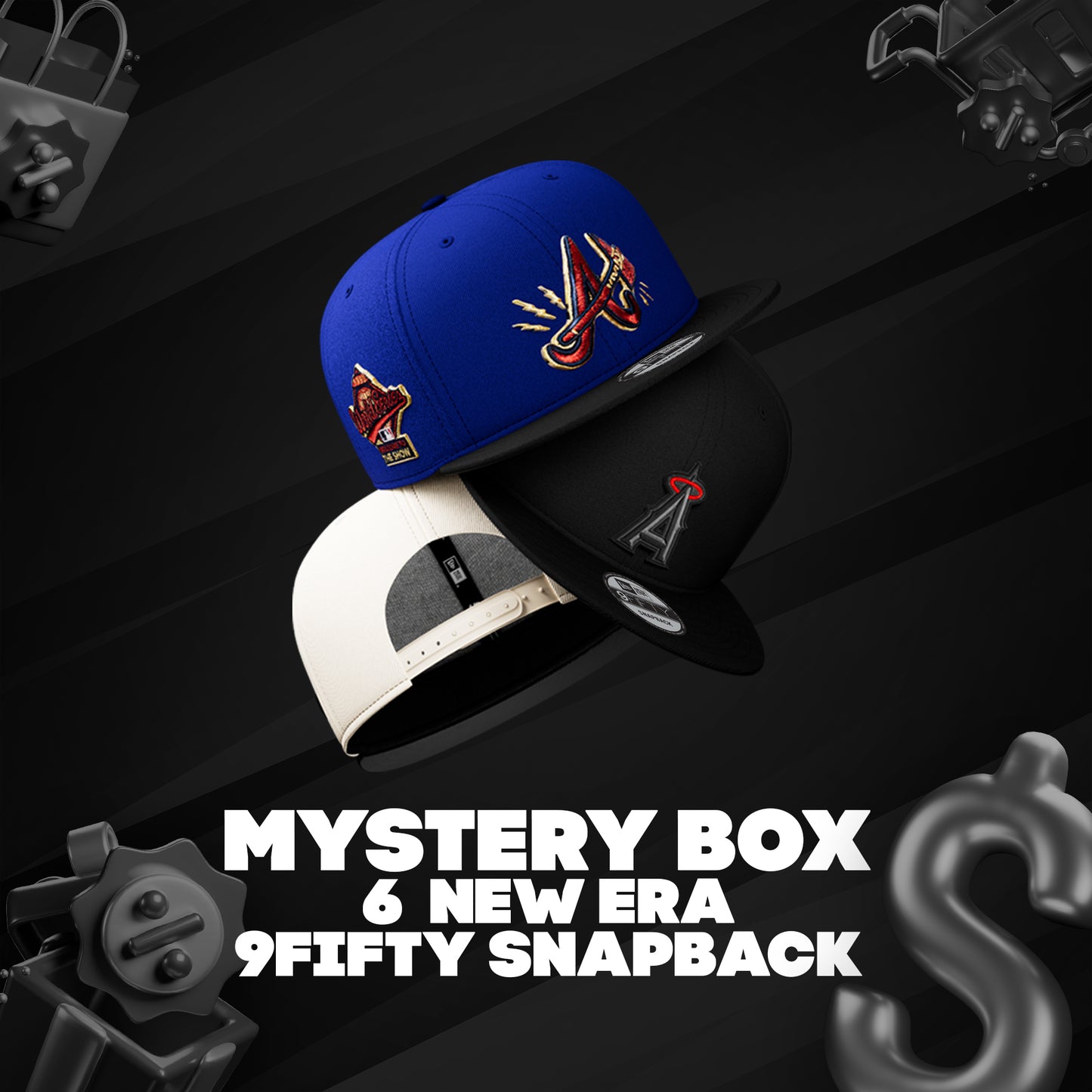 Mystery Box 6 New Era 9FIFTY (broche) Exclusivas